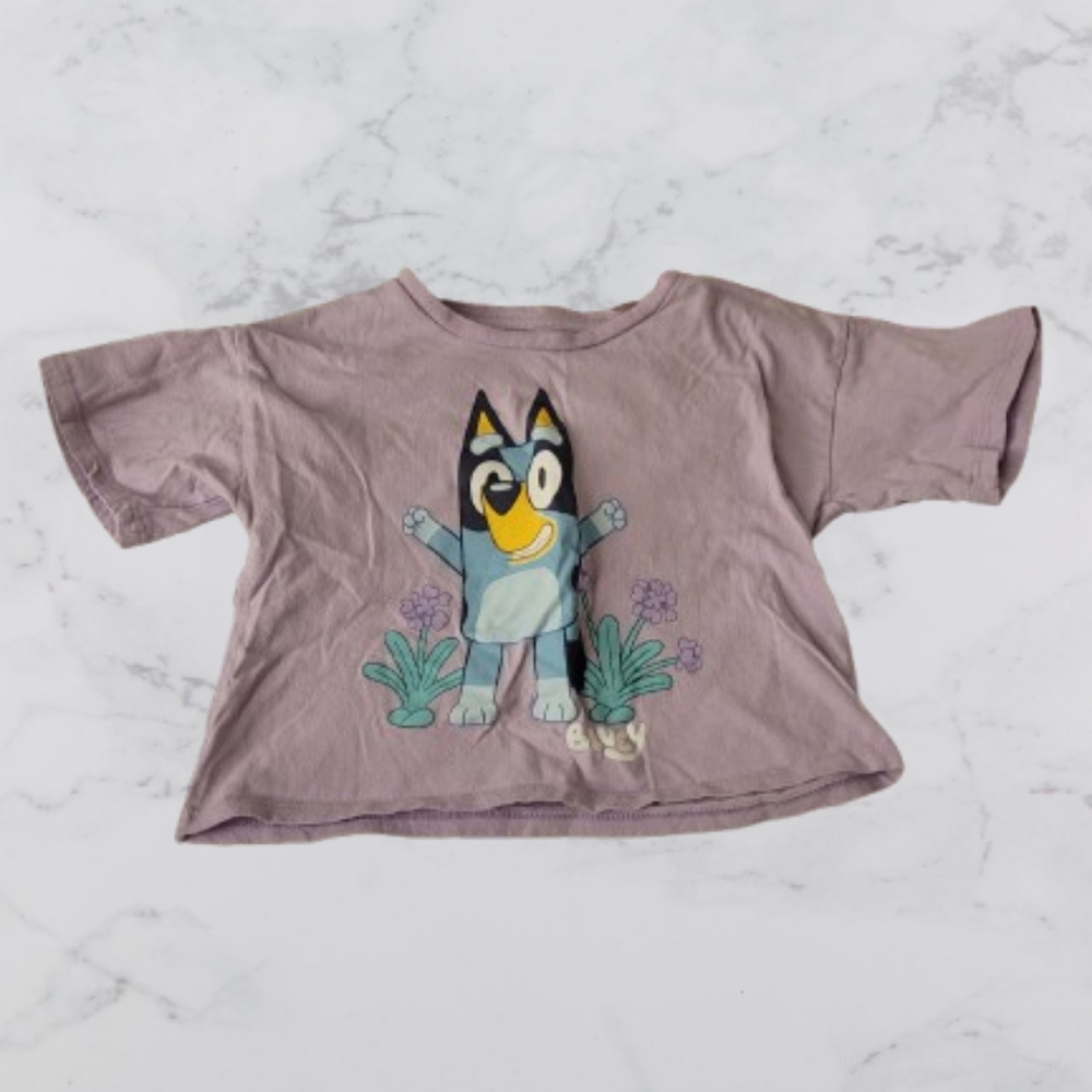 Girl's Bluey Cropped Top Size Small